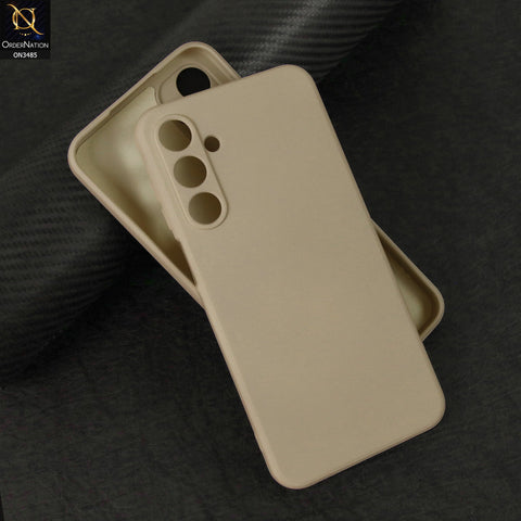 Samsung Galaxy A16 Cover - Off White - ONation Silica Gel Series - HQ Liquid Silicone Elegant Colors Camera Protection Soft Case