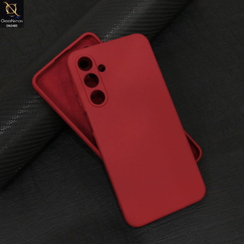 Samsung Galaxy A16 Cover - Red - ONation Silica Gel Series - HQ Liquid Silicone Elegant Colors Camera Protection Soft Case