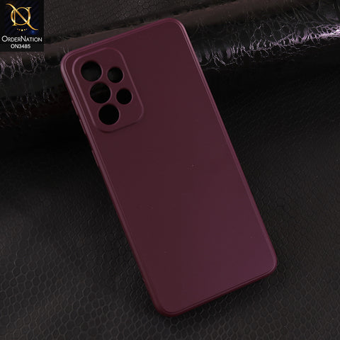 Samsung Galaxy A33 5G Cover - Dark Red - ONation Silica Gel Series - HQ Liquid Silicone Elegant Colors Camera Protection Soft Case