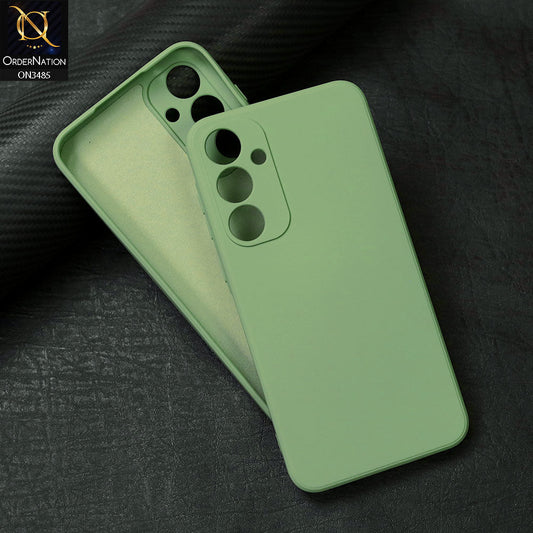 Samsung Galaxy A35 Cover - Light Green - ONation Silica Gel Series - HQ Liquid Silicone Elegant Colors Camera Protection Soft Case