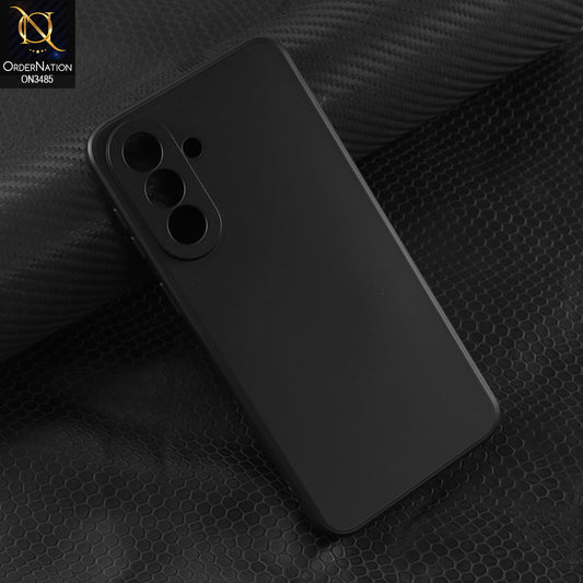 Samsung Galaxy A57 Cover - Black - ONation Silica Gel Series - HQ Liquid Silicone Elegant Colors Camera Protection Soft Case