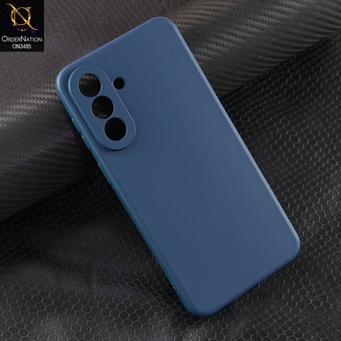 Samsung Galaxy A37 Cover - Blue - ONation Silica Gel Series - HQ Liquid Silicone Elegant Colors Camera Protection Soft Case