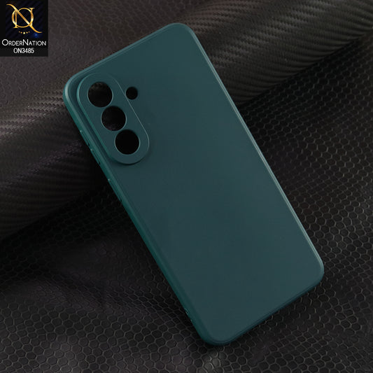 Samsung Galaxy A57 Cover - Dark Green - ONation Silica Gel Series - HQ Liquid Silicone Elegant Colors Camera Protection Soft Case