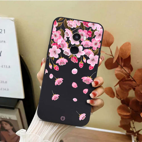 Xiaomi Mi Mix 2 Cover - Black - D3 - ONation Nature Floral Series - HQ Liquid Silicone Soft Case