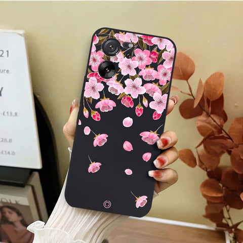 Xiaomi Redmi K60 Ultra Cover - Black - D3 - ONation Nature Floral Series - HQ Liquid Silicone Soft Case