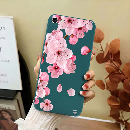 iPhone 6s Plus / 6 Plus Cover - Dark Green - D4 - ONation Nature Floral Series - HQ Liquid Silicone Soft Case