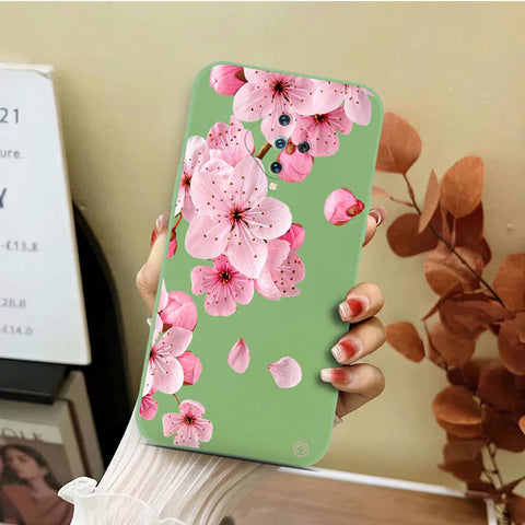 Vivo S1 Pro Cover - Light Green - D4 - ONation Nature Floral Series - HQ Liquid Silicone Soft Case