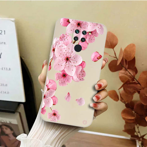Xiaomi Redmi K30S Cover - Off White - D4 - ONation Nature Floral Series - HQ Liquid Silicone Soft Case