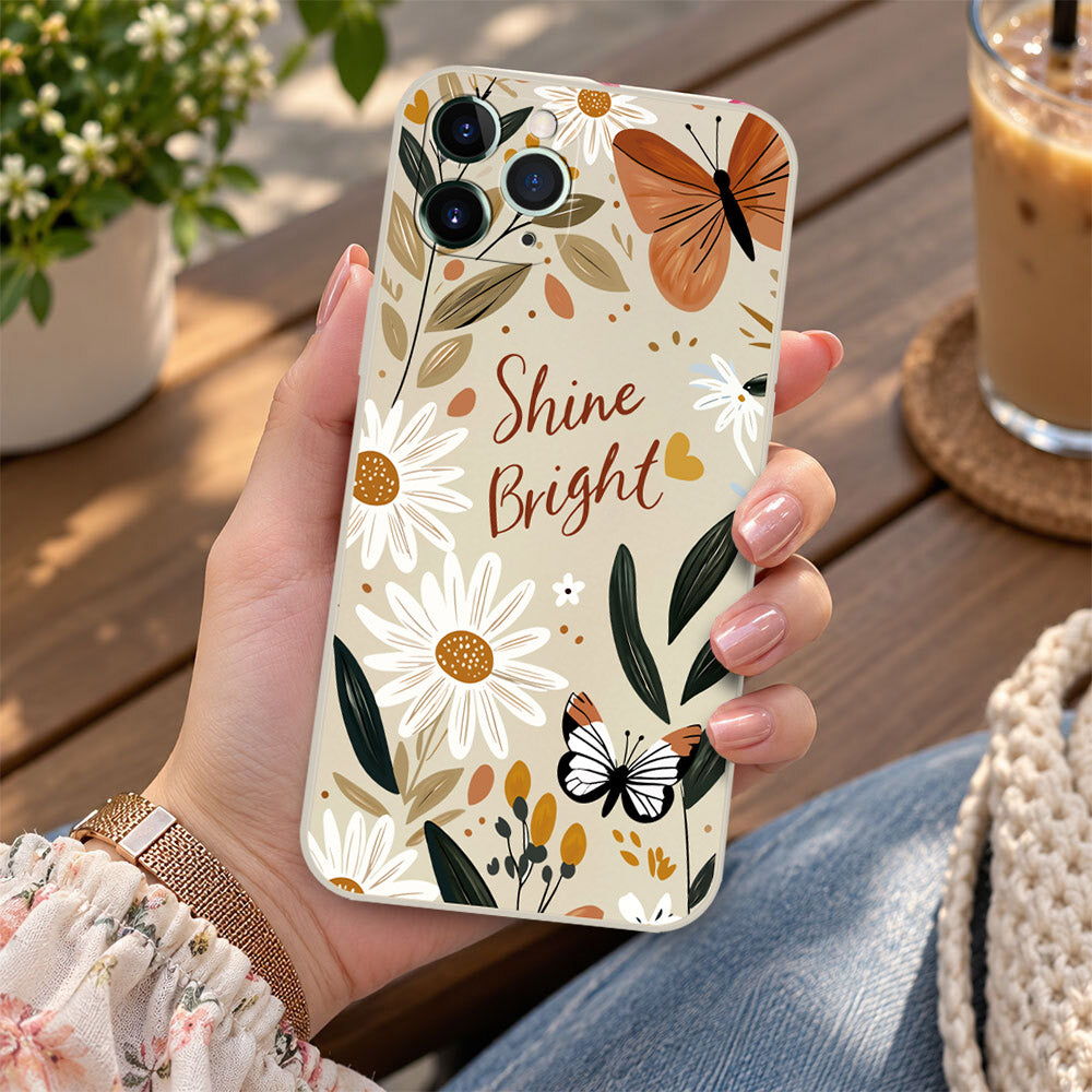 iPhone 11 Pro Max Cover - Off White - D1 - ONation Petal Whismy Series - HQ Liquid Silicone Soft Case