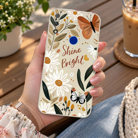 Honor 9X Cover - Off White - D1 - ONation Petal Whismy Series - HQ Liquid Silicone Soft Case