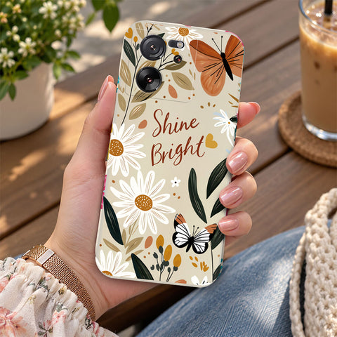 Xiaomi Redmi K60 Ultra Cover - Off White - D1 - ONation Petal Whismy Series - HQ Liquid Silicone Soft Case