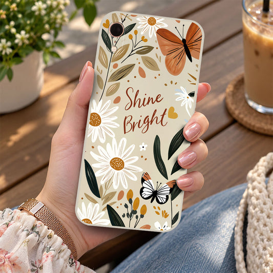iPhone XR Cover - Off White - D1 - ONation Petal Whismy Series - HQ Liquid Silicone Soft Case