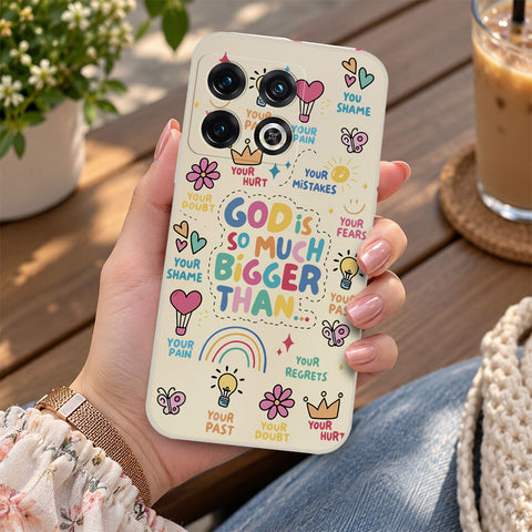 OnePlus Nord N20 5G Cover - Off White - D2 - ONation Petal Whismy Series - HQ Liquid Silicone Soft Case