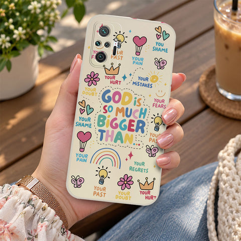 Xiaomi Redmi Note 11 Cover - Off White - D2 - ONation Petal Whismy Series - HQ Liquid Silicone Soft Case