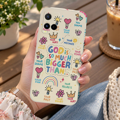 Vivo Y51 (2020 September) Cover - Off White - D2 - ONation Petal Whismy Series - HQ Liquid Silicone Soft Case