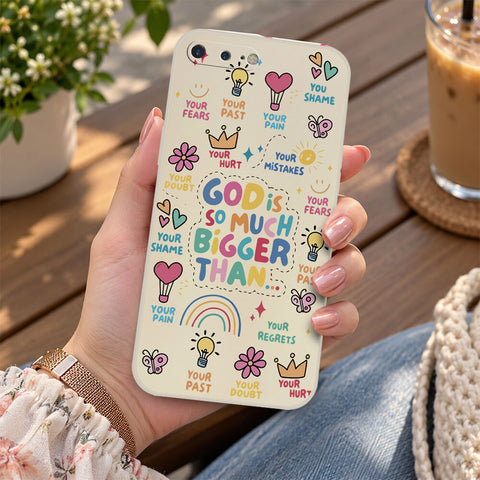 iPhone 8 Plus / 7 Plus Cover - Off White - D2 - ONation Petal Whismy Series - HQ Liquid Silicone Soft Case