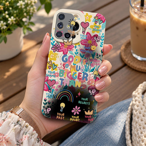 Samsung Galaxy M51 Cover - Off White - D2 - ONation Petal Whismy Series - HQ Liquid Silicone Soft Case