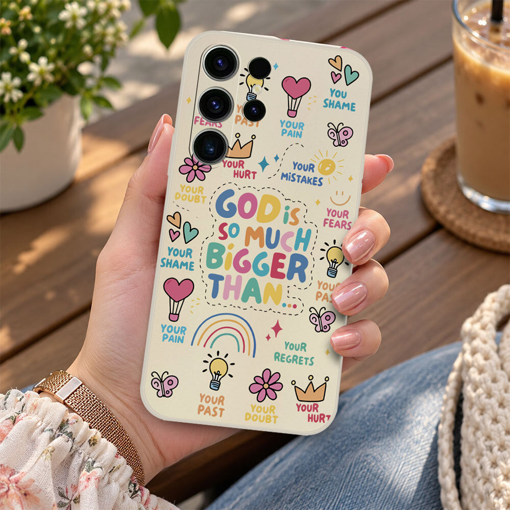 Samsung Galaxy S23 Ultra 5G Cover - Off White - D2 - ONation Petal Whismy Series - HQ Liquid Silicone Soft Case