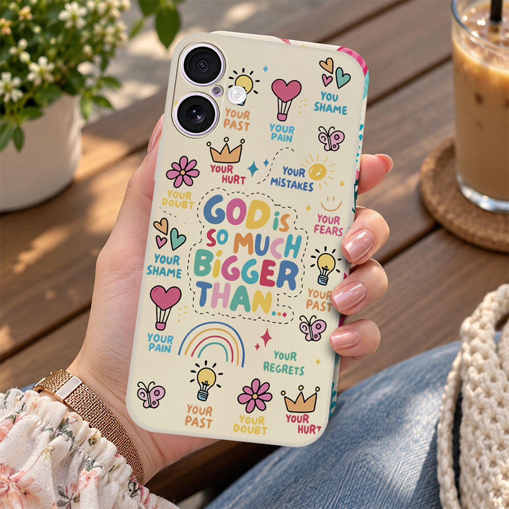 iPhone 17 Cover - Off White - D2 - ONation Petal Whismy Series - HQ Liquid Silicone Soft Case