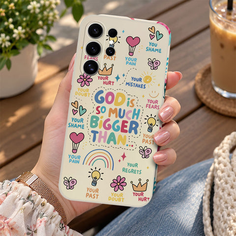 Samsung Galaxy S26 Ultra Cover - Off White - D2 - ONation Petal Whismy Series - HQ Liquid Silicone Soft Case
