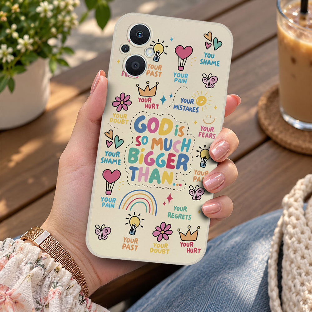 Oppo Reno7 Z 5G Cover - Off White - D2 - ONation Petal Whismy Series - HQ Liquid Silicone Soft Case