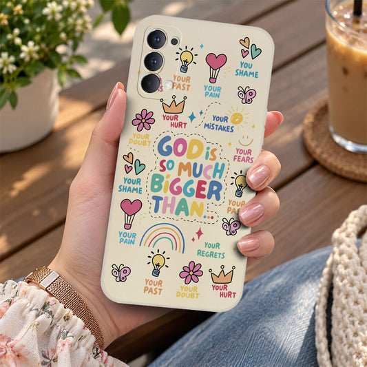 Oppo Reno 5 4G Cover - Off White - D2 - ONation Petal Whismy Series - HQ Liquid Silicone Soft Case