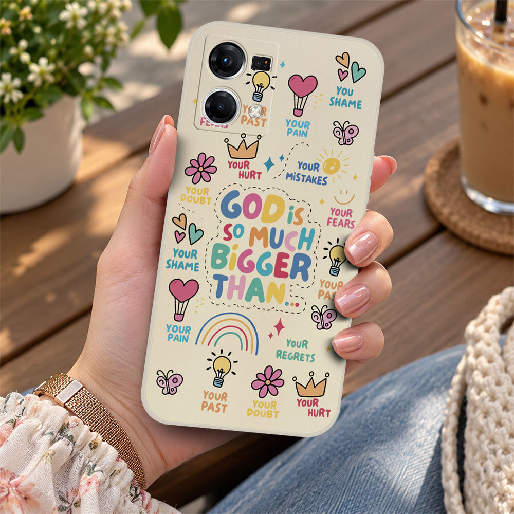 Oppo F21 Pro 5G Cover - Off White - D2 - ONation Petal Whismy Series - HQ Liquid Silicone Soft Case