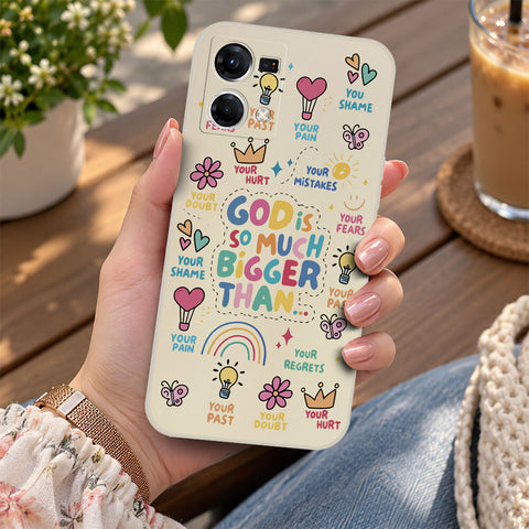 Oppo F21 Pro 5G Cover - Off White - D2 - ONation Petal Whismy Series - HQ Liquid Silicone Soft Case