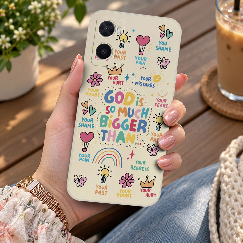 Oppo A92 Cover - Off White - D2 - ONation Petal Whismy Series - HQ Liquid Silicone Soft Case