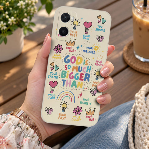 Oppo A92 Cover - Off White - D2 - ONation Petal Whismy Series - HQ Liquid Silicone Soft Case