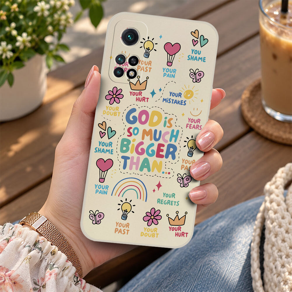 Xiaomi Redmi K40 Cover - Off White - D2 - ONation Petal Whismy Series - HQ Liquid Silicone Soft Case