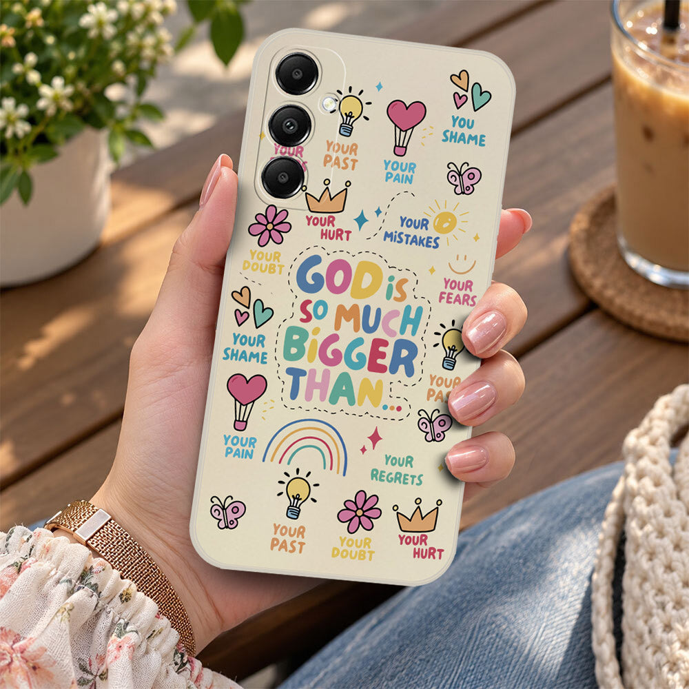 Samsung Galaxy A05s Cover - Off White - D2 - ONation Petal Whismy Series - HQ Liquid Silicone Soft Case