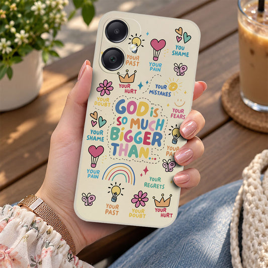 Samsung Galaxy A05 Cover - Off White - D2 - ONation Petal Whismy Series - HQ Liquid Silicone Soft Case