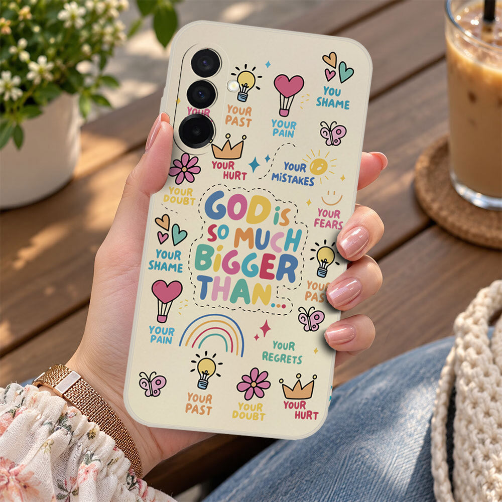 Samsung Galaxy A26 Cover - Off White - D2 - ONation Petal Whismy Series - HQ Liquid Silicone Soft Case