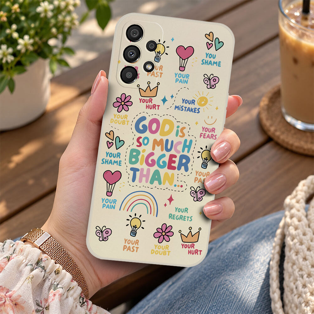 Samsung Galaxy A34 5G Cover - Off White - D2 - ONation Petal Whismy Series - HQ Liquid Silicone Soft Case
