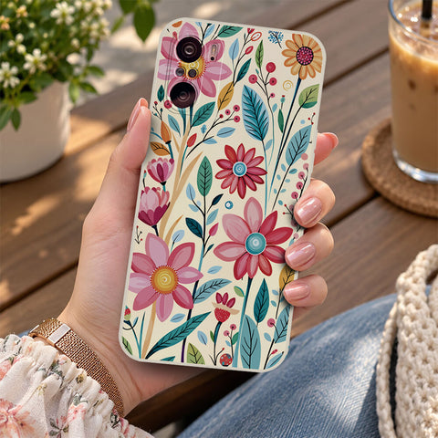Xiaomi Mi 11X Cover - Off White - D3 - ONation Petal Whismy Series - HQ Liquid Silicone Soft Case