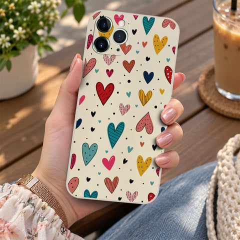 iPhone 11 Pro Max Cover - Off White - D5 - ONation Petal Whismy Series - HQ Liquid Silicone Soft Case