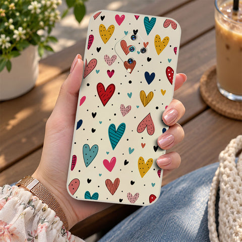 Xiaomi Mi 11 Lite Cover - Off White - D5 - ONation Petal Whismy Series - HQ Liquid Silicone Soft Case