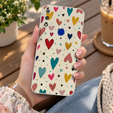 Honor 9X Cover - Off White - D5 - ONation Petal Whismy Series - HQ Liquid Silicone Soft Case