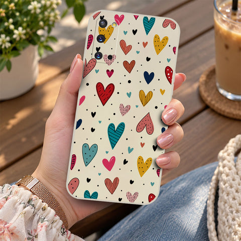 Samsung Galaxy S20 Cover - Off White - D5 - ONation Petal Whismy Series - HQ Liquid Silicone Soft Case