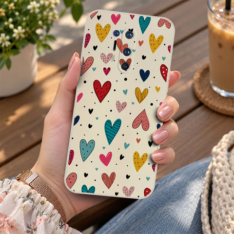 OnePlus 8T Cover - Off White - D5 - ONation Petal Whismy Series - HQ Liquid Silicone Soft Case