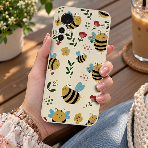 Xiaomi Redmi Note 8 Pro Cover - Off White -D6 - ONation Petal Whismy Series - HQ Liquid Silicone Soft Case