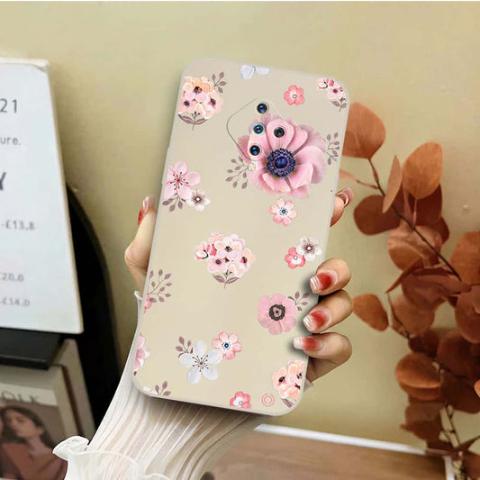 Xiaomi Mi 11 Lite Cover - Off White - D2 - ONation Nature Floral Series - HQ Liquid Silicone Soft Case