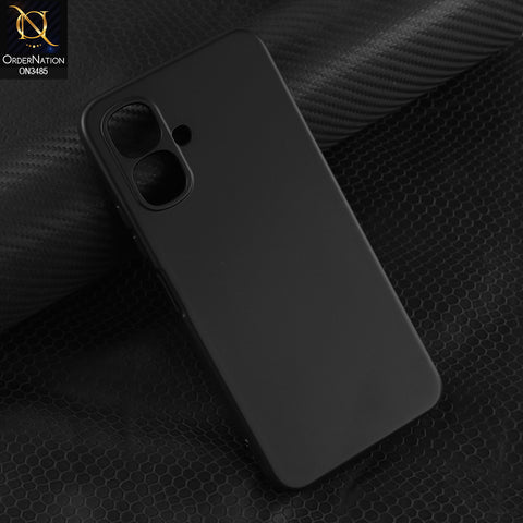 Infinix Smart 10 Cover - Black - ONation Silica Gel Series - HQ Liquid Silicone Elegant Colors Camera Protection Soft Case