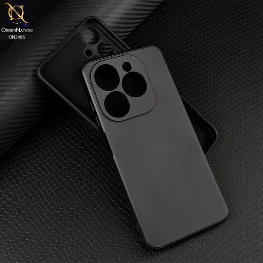 Tecno Pop 8 Cover - Black - ONation Silica Gel Series - HQ Liquid Silicone Elegant Colors Camera Protection Soft Case