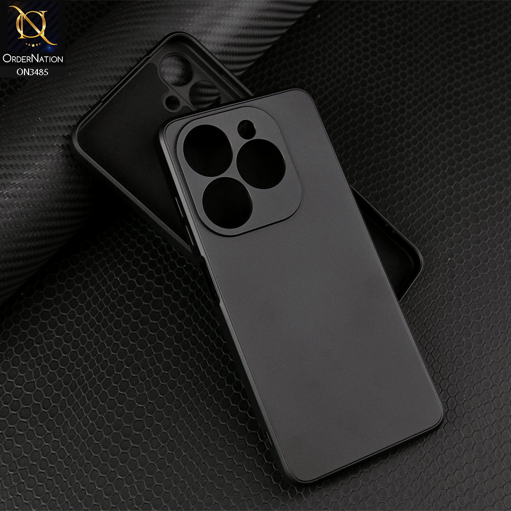 Tecno Spark Go 2024 Cover - Black - ONation Silica Gel Series - HQ Liquid Silicone Elegant Colors Camera Protection Soft Case