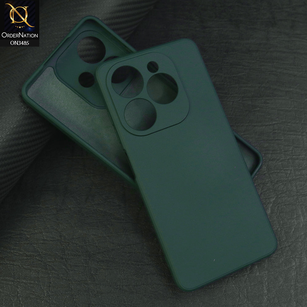Tecno Spark Go 2024 - Green - ONation Silica Gel Series - HQ Liquid Silicone Elegant Colors Camera Protection Soft Case
