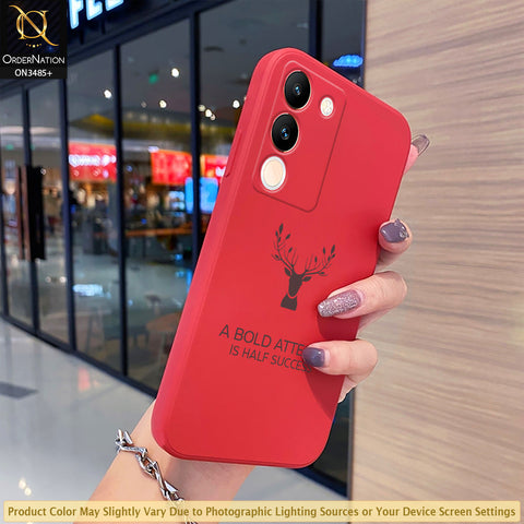Vivo V29e Cover - ONation Bold Series - HQ Liquid Silicone Elegant Colors Camera Protection Soft Case (Fast Delivery)