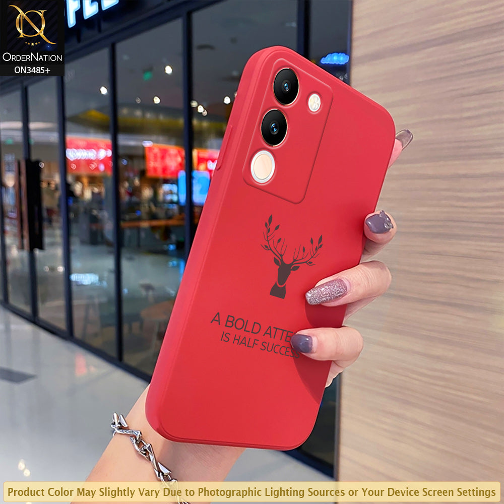 Vivo V29e Cover - ONation Bold Series - HQ Liquid Silicone Elegant Colors Camera Protection Soft Case (Fast Delivery)