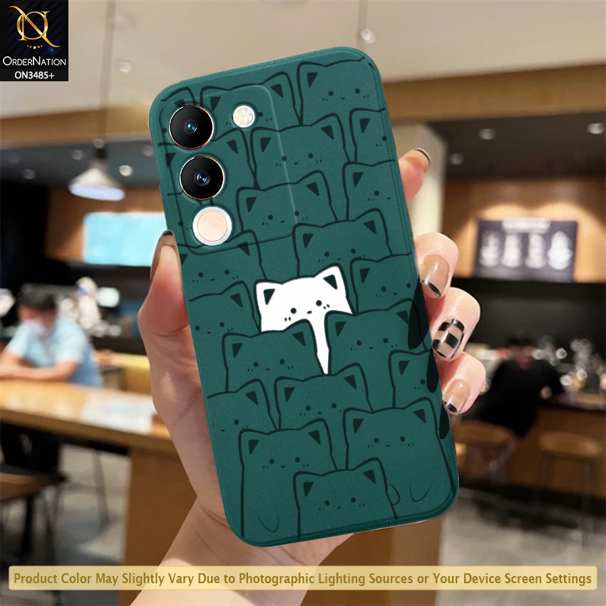 Vivo V29e Cover - ONation Be Different Series - HQ Liquid Silicone Elegant Colors Camera Protection Soft Case (Fast Delivery)